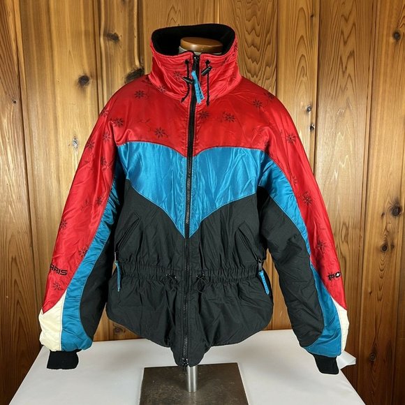 Vintage Polaris Snowmobile Sled Thermo-Loft Insulated Racing Ski Jacket Medium - Picture 2 of 12
